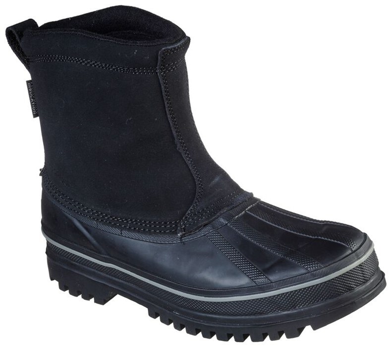 Skechers Herr Svarta Stövlar - Revine - Sverige (HQSVG-8463)